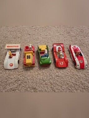 Vintage Diecast 1950-1965 Aviva Snoopy Toy Car Collection
